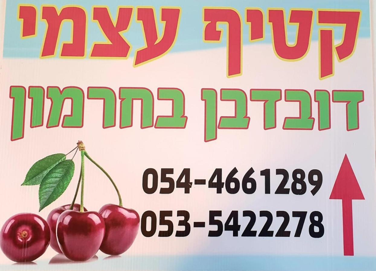 צימרים בגולן דובדבן בחרמון Mas'ada Exterior photo